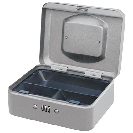 5 Star Combination Cash Box Metal 200mm Mercury