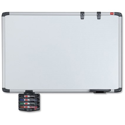 Nobo Professional Drywipe Board High Quality Melamine with Fixing Kit and Pen W1200xH900mm