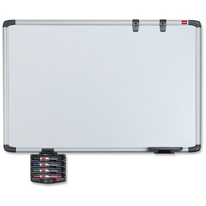 Nobo Professional Drywipe Board High Quality Melamine with Fixing Kit and Pen W1800xH1200mm