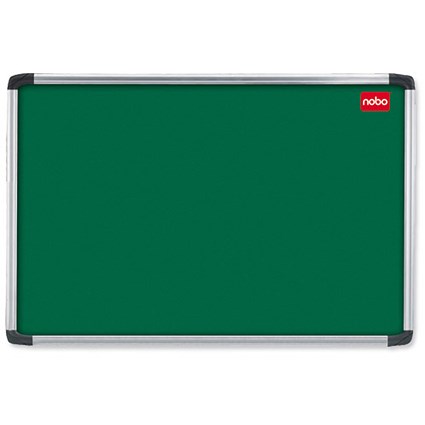 Nobo Euro Plus Noticeboard Felt with Fixings and Aluminium Frame W1831xH1220mm Green
