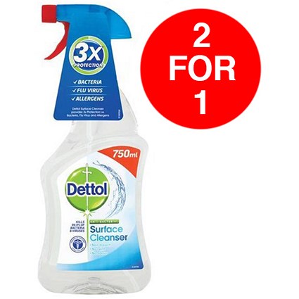 Dettol Surface Cleanser Spray / 750ml / Buy One Get One FREE