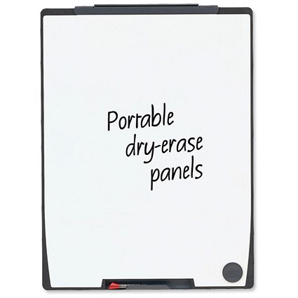 Nobo Mobile Whiteboard Double-sided Drywipe with Marker Tray W750xH1000mm