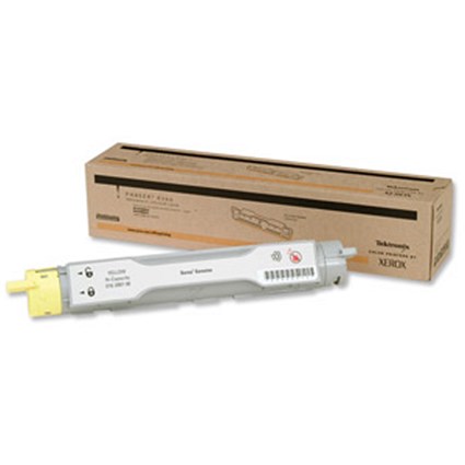 Xerox Laser Toner Cartridge Hi-Capacity Page Life 8000pp Yellow [for Phaser 6200] Ref 016200700