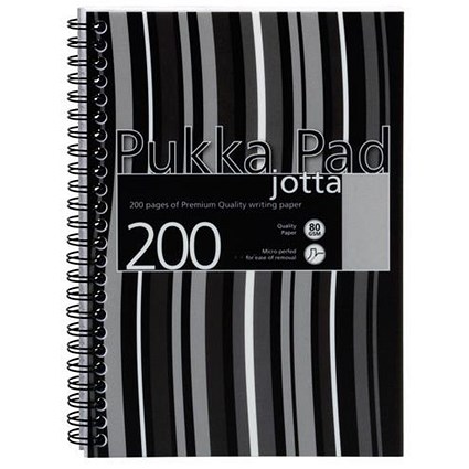 Pukka Pad Jotta Wirebound Notebook / A5 / Perforated & Ruled / 200 Pages / 3 packs for the price of 2