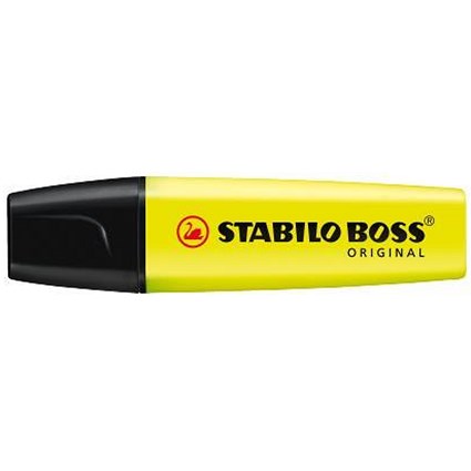 Stabilo Boss Highlighters / Yellow / Pack of 10 / FREE Highlighters