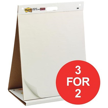 Table Top Meeting Chart Pad / 20 Sheets & Dry Erase Board / 3 packs for the price of 2