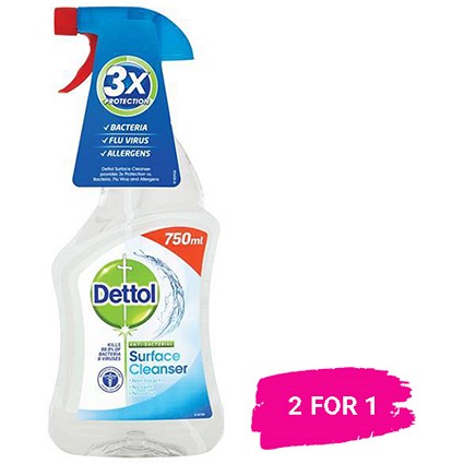 Dettol Surface Cleanser Spray / 750ml / Buy 1 get 1 free