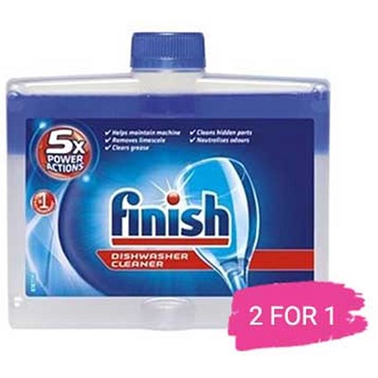 Finish Dishwasher Cleaner, 250ml, Buy 1 Get 1 Free