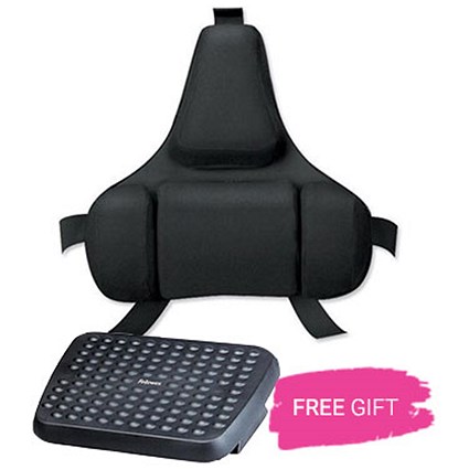 Fellowes Ultimate Back Support, Free Footrest