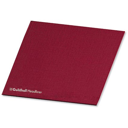 Guildhall Headliner Account Book 68 Series 42 Cash Column 80 Leaf 298x406mm Ref 68/42Z