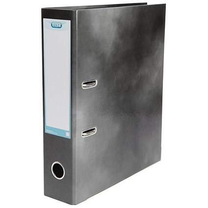 Elba A4 Lever Arch File, Laminated, Black, Buy 1 Lever Arch File and Get a Free Pack of Elba Dividers
