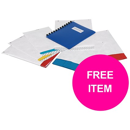 Tyvek Strong Lightweight Pocket Envelopes, C4, White, Pack of 100, Buy 1 Pack Get a Free Aero Hot Chocolate Tin