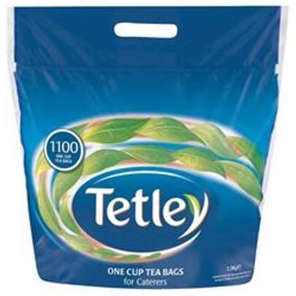Tetley High Quality One Cup Tea Bags, Pack of 1100, Buy 2 Bags and Get a Free Tetley Cold Infusions Raspberry and Cranberry Starter Kit