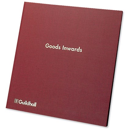 Guildhall Goods Inwards Book 160 Pages 298x273mm Red