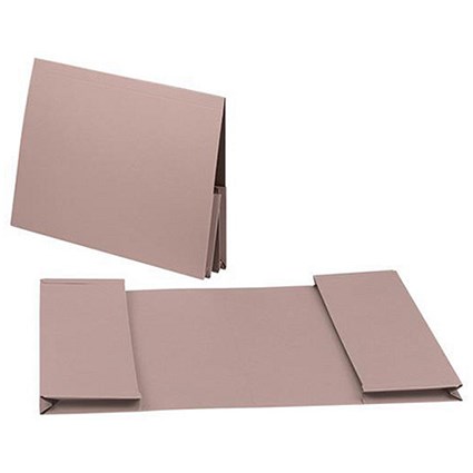 Invo Twin Pocket Document Wallet 315gsm Capacity 2x35mm Foolscap Buff Ref 400038540 [Pack 25]
