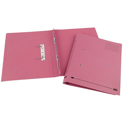 Elba Spirosort Transfer Files, 285gsm, Foolscap, Pink, Pack of 25