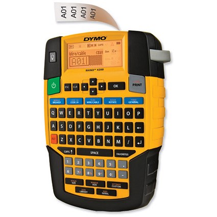 Dymo Rhino 4200 Commercial Label Printer QWERTY One Touch Smart Keys Ref S0955950