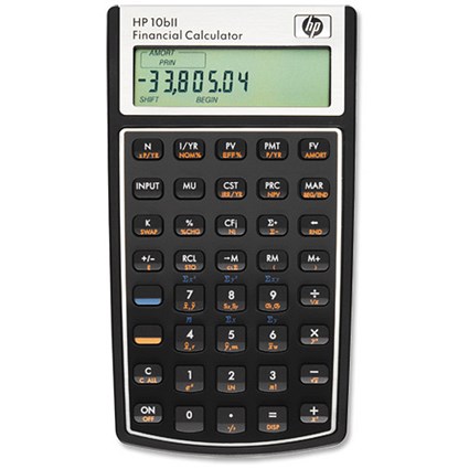 Hewlett Packard [HP] Calculator Financial Battery-power 12 Digit over 100 Functions Ref HP10BII