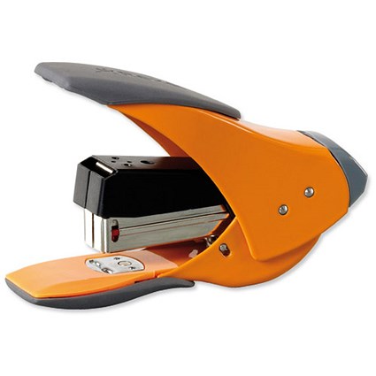 Rexel Easy Touch Quarter Strip Stapler / Capacity: 20 Sheets / Orange