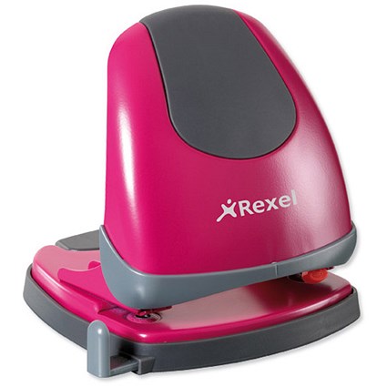 Rexel Easy Touch Low Force 2-Hole Punch / Pink / Punch capacity: 30 Sheets