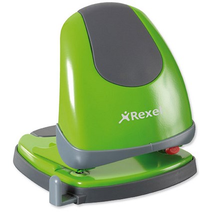 Rexel Easy Touch Low Force 2 Hole Punch / Green / Punch capacity: 30 Sheets
