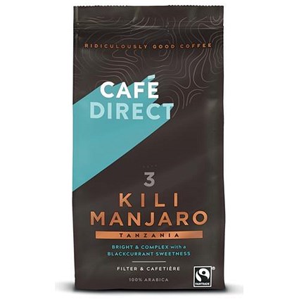 Cafe Direct Fairtrade Kilimanjaro Ground Coffee - 227g