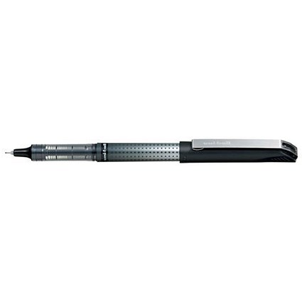 Uni-ball UB-185S Eye Needle Pen Stainless Steel Point, Micro, 0.4mm Line, Black, Pack of 12 + 2 FREE