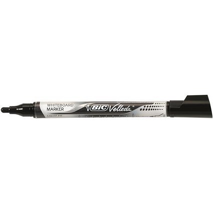 Bic Velleda Whiteboard Marker / Liquid Ink / Large / Black / Pack of 12