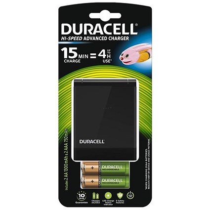 Duracell CEF27 Battery Charger - 45 Minutes Charging