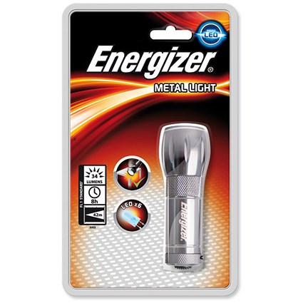 Energizer Small Metal LED Torch 3AAA