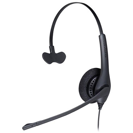 Jabra BIZ 1500 Mono QD Monaural Headset (Peakstop technology keeps sound levels safe) 1513-0154