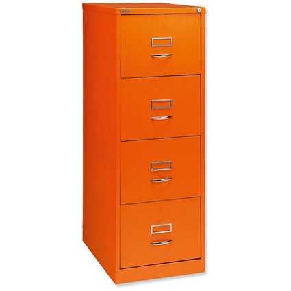 GLO by Bisley BS4C Filing Cabinet 4-Drawer H1321mm Orange Ref BS4C