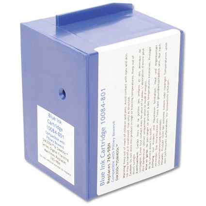 Totalpost Compatible Blue Franking Inkjet Cartridge, Equivalent to Pitney Bowes DM300c/400c