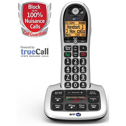 BT 4600 Single Handset DECT Telephone with Answering Machine Ref 55262