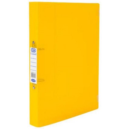 Elba Snap Binder / 40mm Spine / 25mm Capacity / A4 Yellow / Pack of 10