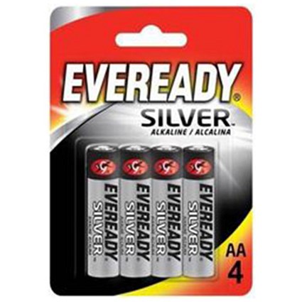 Eveready Silver Alkaline Battery / AA / Pack of 4