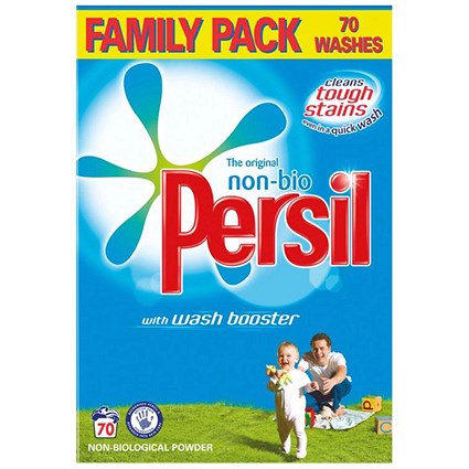 Persil Non Biological Washing Powder, 70 Wash Pack, 4.9kg