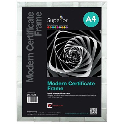 Certificate Frame A4 Silver