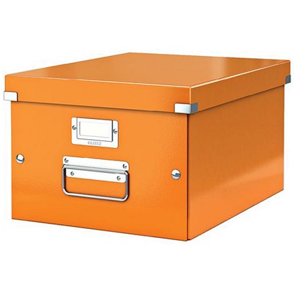 Leitz WOW Click & Store Storage Box / Medium / A4 / Orange