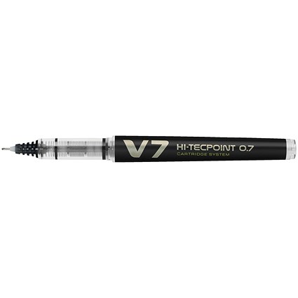Pilot V7 Cartridge Rollerball Pen Medium Line Black (Pack of 10) 4902505442865