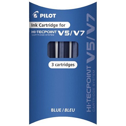 Pilot V5/7 Liquid Ink Refill / Blue / Pack of 3