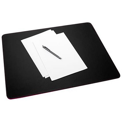 Sigel Eyestyle Desk Pad Imitation Leather / W600xD490mm / Black & Berry