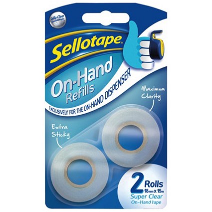 Sellotape On-Hand Refills - 18mmx15m
