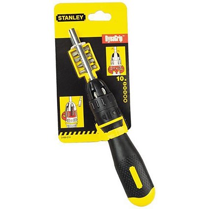 Stanley Multi Ratchet Screwdriver With 10 Bits
