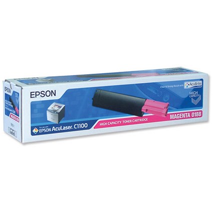 Epson S050188 High Capacity Magenta Laser Toner Cartridge