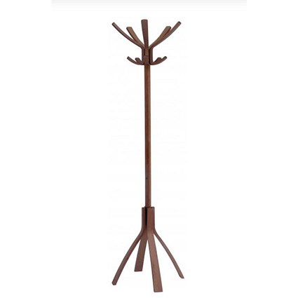 Alba Cafe Coat Stand, 10 Pegs, Dark Wood