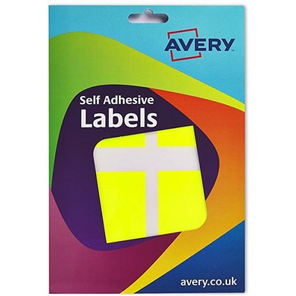 Avery Label Wallet / 50x80mm / Fluorescent Yellow / 16-102 / 120 Labels