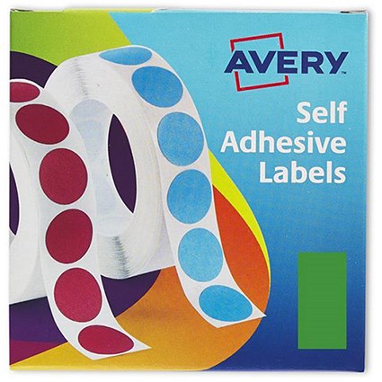 Avery Label Dispenser for 25x50mm / Green / 24-604 / 400 Labels