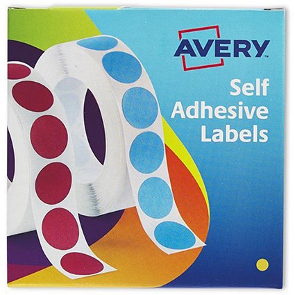 Avery Dispenser for 8mm Diameter Labels / Yellow / 24-617 / 1400 Labels