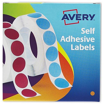 Avery Dispenser for 8mm Diameter Labels / Orange / 24-619 / 1400 Labels